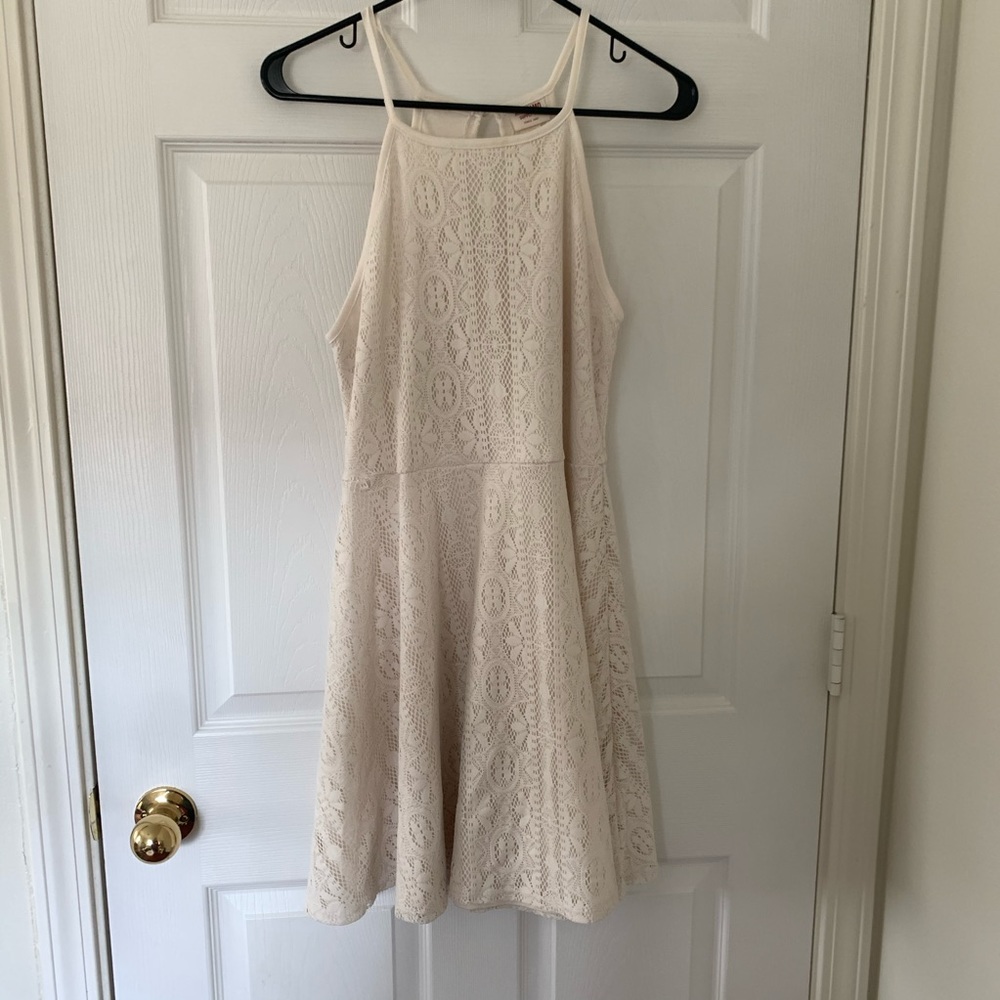 Ivory A-line lace dress